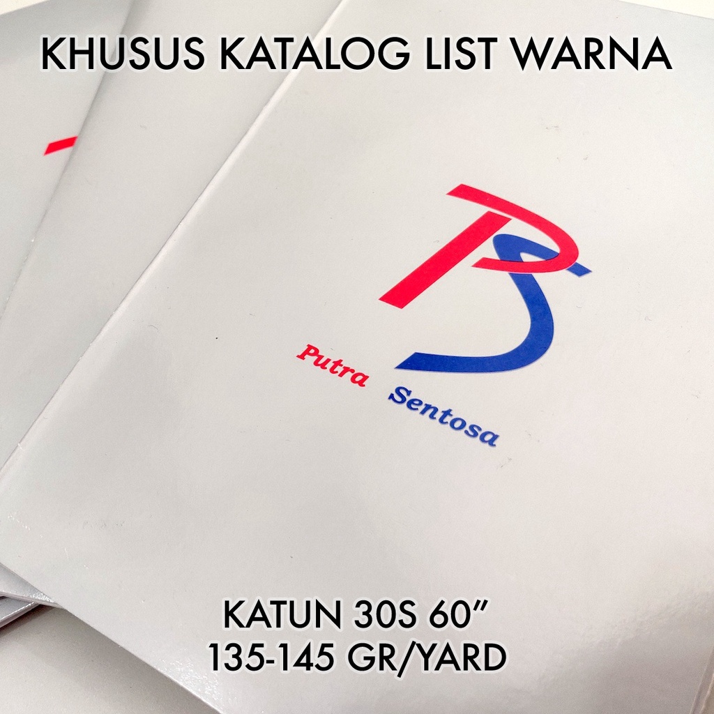 KATALOG BUKU SAMPLE WARNA Kain Katun 30s 60"