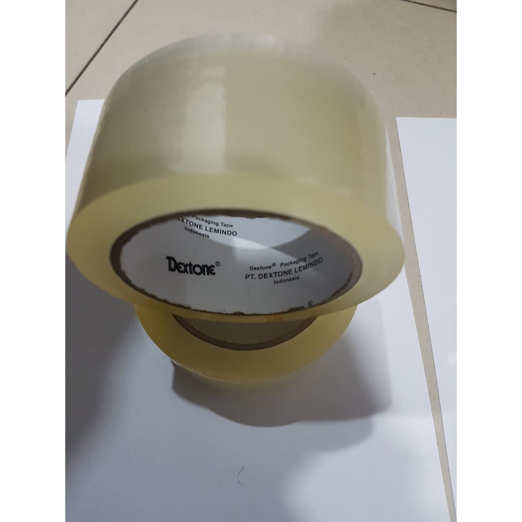 

DEXTONE SATUAN LAKBAN BENING OPP TAPE PEREKAT LEM SOLASI SELOTIP