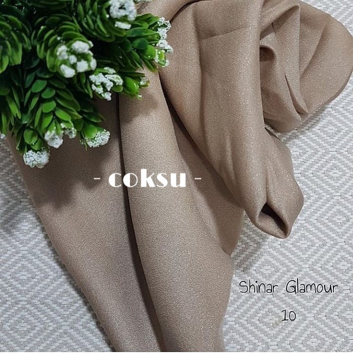 SHINAR GLAMOUR ANSANIA PREMIUM Kerudung Segi Empat-Coklat susu