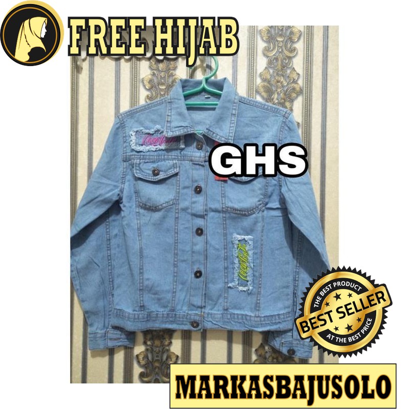 JAKET JEANS COCA COLA / JAKET WANITA JEANS SWEATER KOREA BLAZER JUMBO MURAH