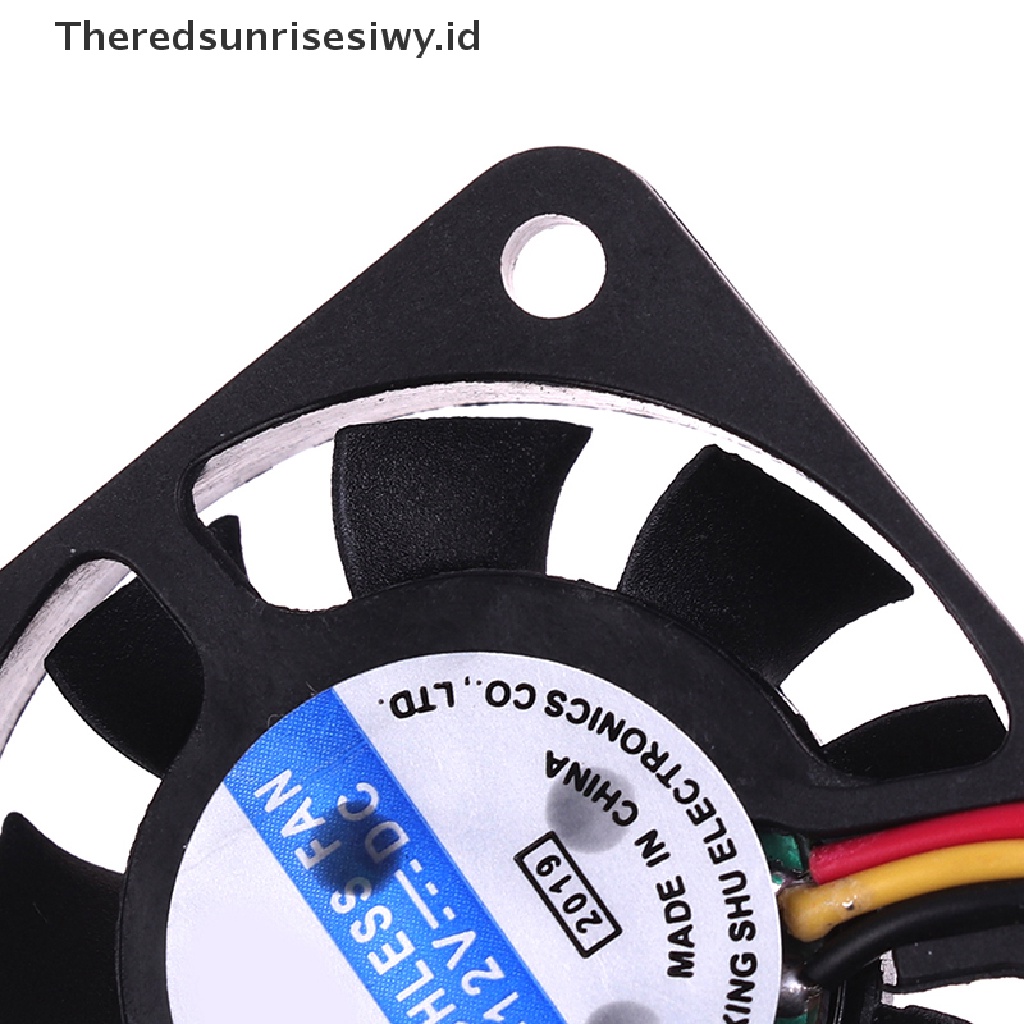 1 Pc 4010 40x40 X 10 12v 0.8w 0.06a 3 Pin Kipas Pendingin Heatsink Mini