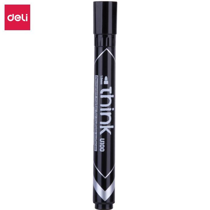 

Deli EU10020 Permanent Marker/Spidol Permanen-Hitam