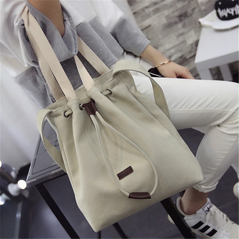 [COD] LB - Tas bahu serut canvas / Tas remaja masa kini / Tas fashion kuliah / 050