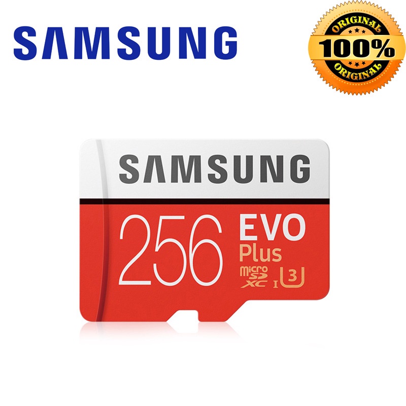 Samsung Evo Plus Memory Card Micro SD 32GB / 64GB / 128GB / 256GB 100MB / s