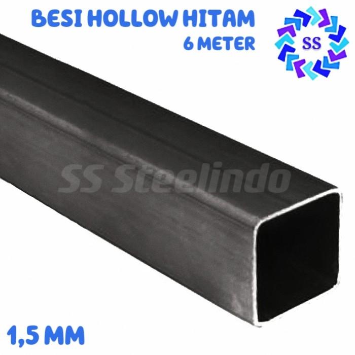 BESI HOLLOW HITAM 1,5MM (20X20 30X30 40X60 40X80) 6 METER PROFIL BAJA