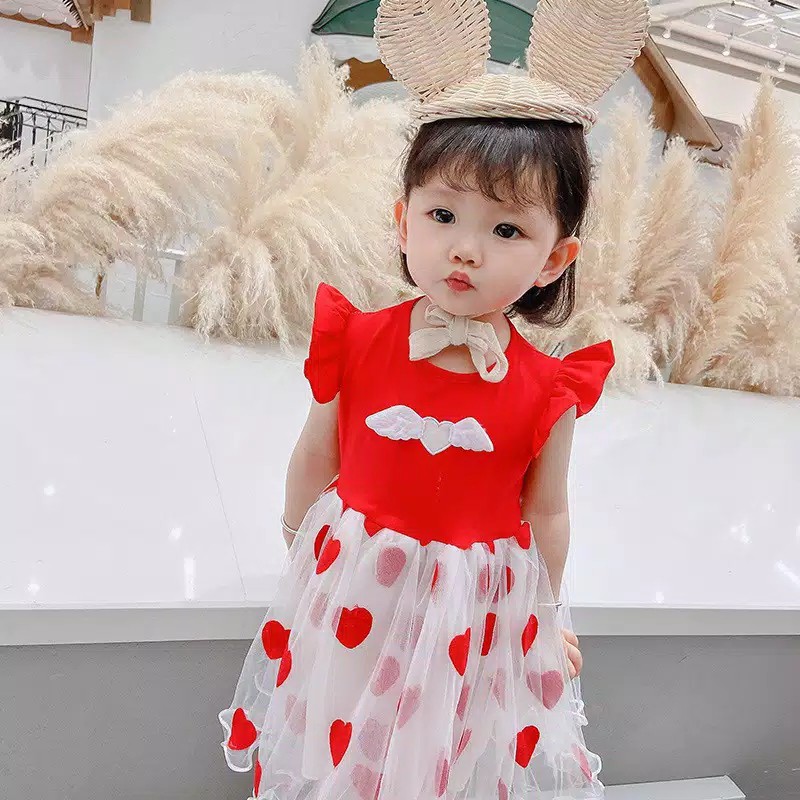 gos  C3 DRESS IMPORT WINGS FLY 819 EBV Baju Dress Anak Perempuan Import