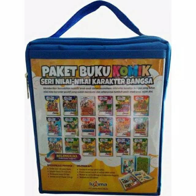 Paket Buku Komik ; Nilai-Nilai Karakter Bangsa (Isi 18 Buku)