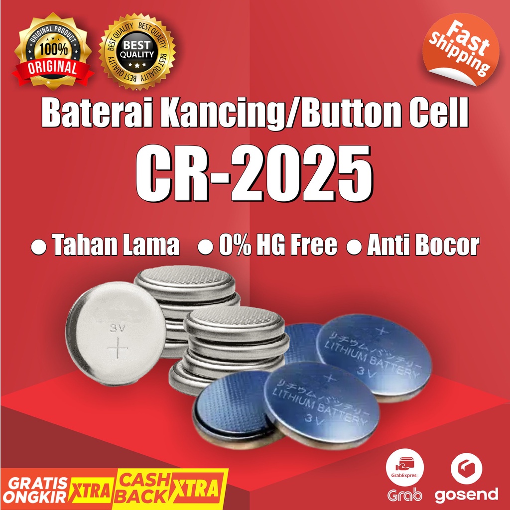 Jual Baterai Kancing CR2025 DL2025 BR2025 LiR2025 ECR2025,SBT14 5003L