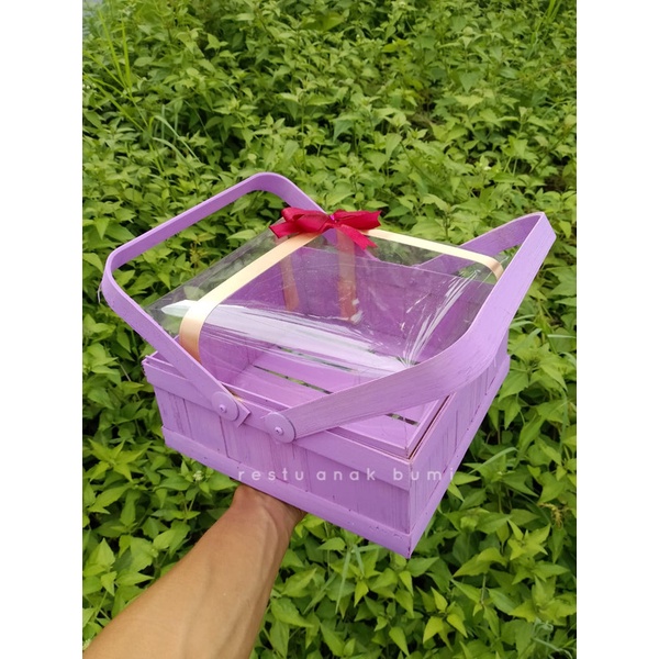 

Promo kemasan hantaran Keranjang Seserahan 25cm Purple/hantaran/nikahan/seserahan/hampers/bingkisan/wedding/hadiah/giftbox/keranjang/wadah makanan/gift/sembako/roti/cake/nasi/catering/nasi box/food/lamaran/tradisi/craft