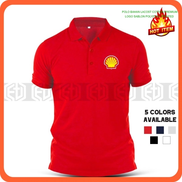 POLO TERLARIS / LOGO SABLON Shell Petrol Station / Company Corporate /  / Uniform / Seragam / Event 