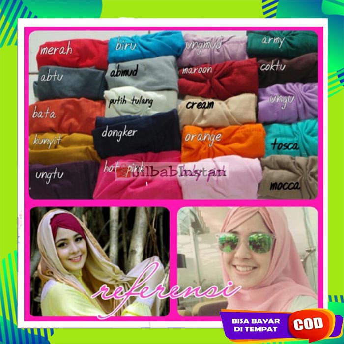 Ciput Inner Ninja Daleman/Dalaman Jilbab/Kerudung/Hijab Risty Ciput Arab Motif Kerut Risty Tagor
