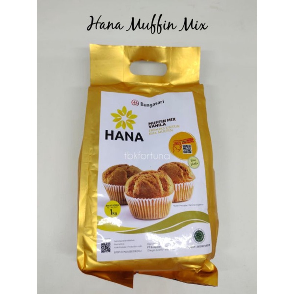 Hana premix muffin 1kg dari bungasari