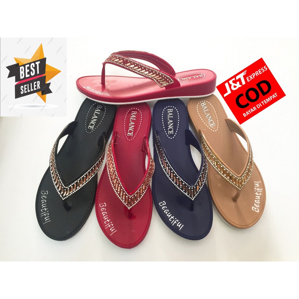 SANDAL JEPIT KARET WANITA SANDAL JEPIT KARET WEDGES PEREMPUAN SANDAL JEPIT WANITA TERBARU