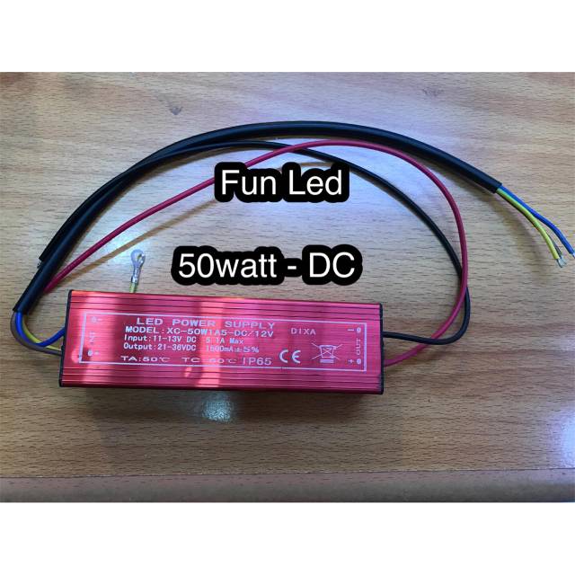 Trafo Sorot Led 50watt 50w 50 w DC 12volt 12v 12vdc