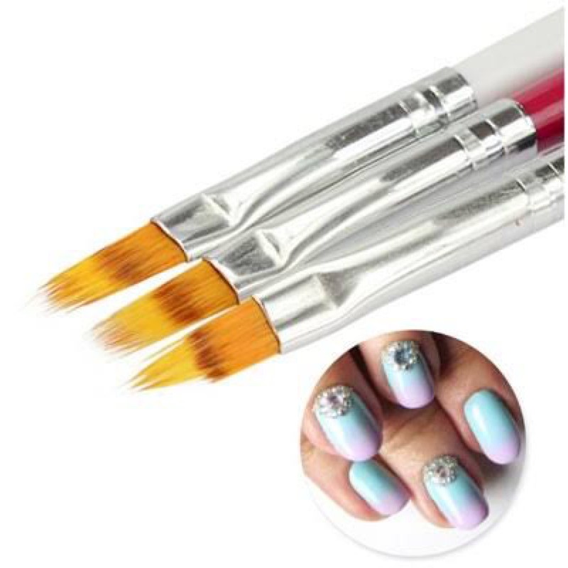 Hair Ombre brush / kuas ombre nail art / gel brush ombre kutek gel gel brush acrylic brush