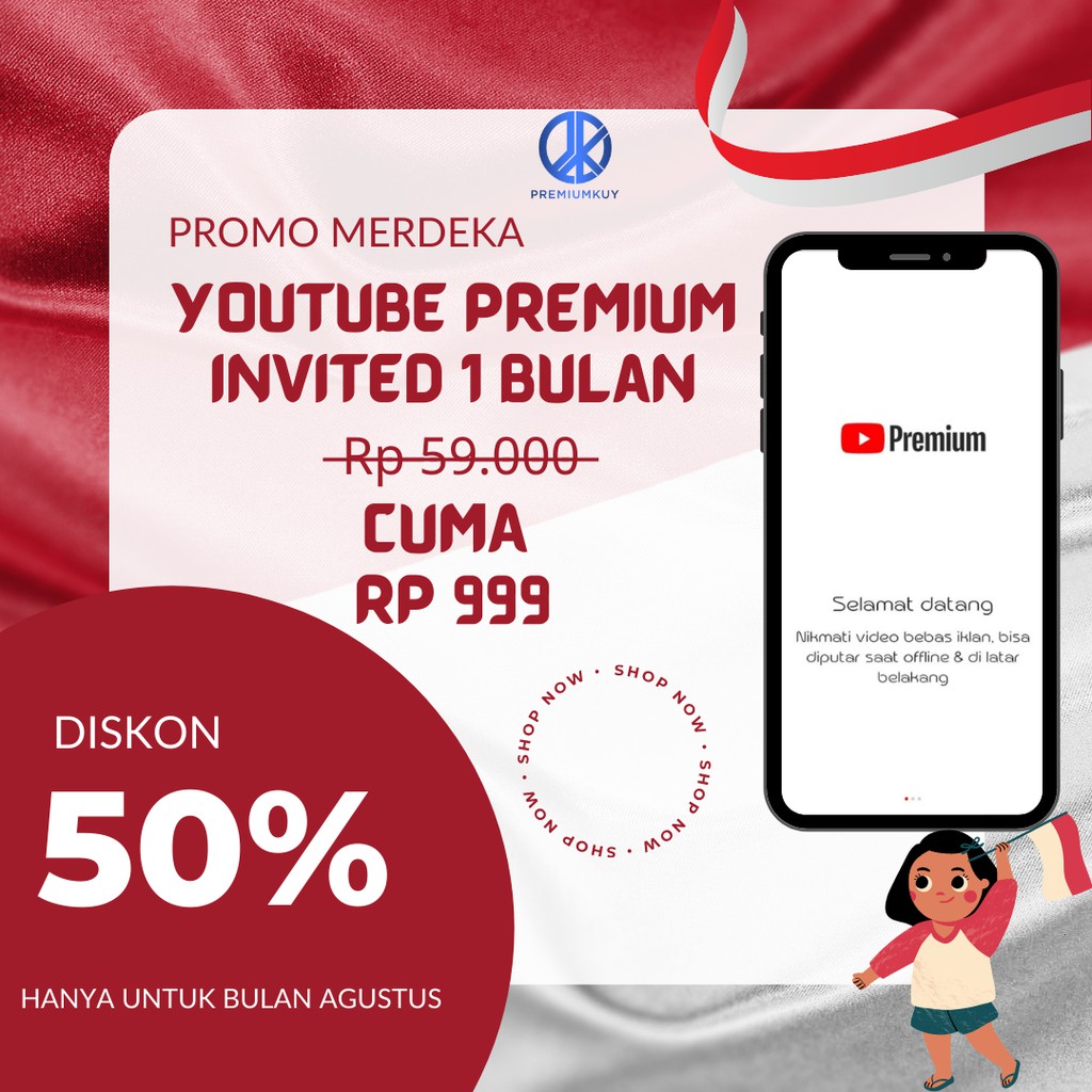 Promo Youtube Premium 1 4 Bulan Individu Termurah Shopee Indonesia
