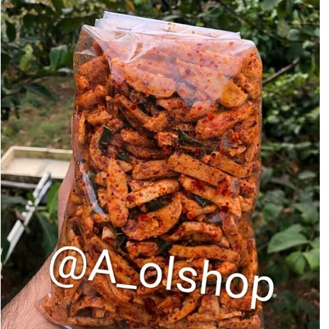 Basreng pedas extra daun jeruk basreng baso goreng stik bantat pedas isi 500grm