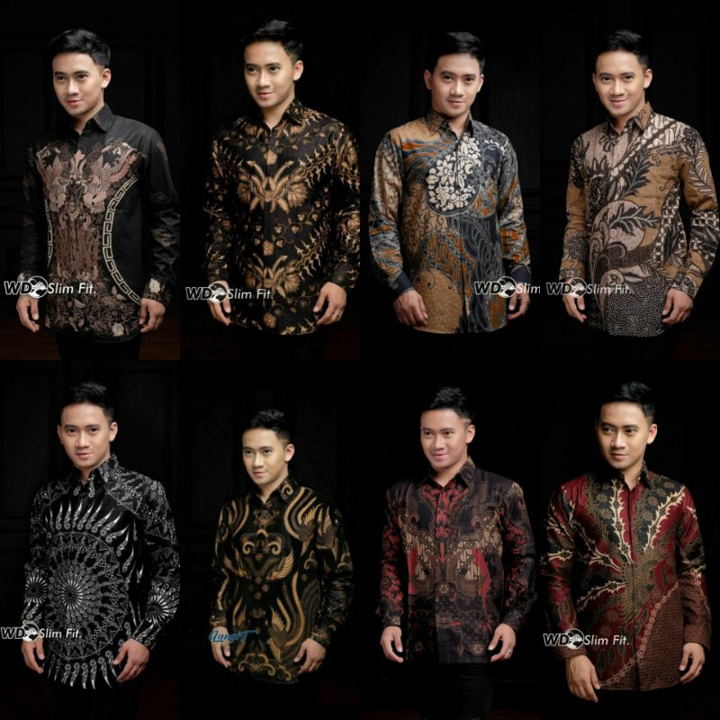 Kemeja Batik Pria Lengan Panjang Size M L XL XXL BSWART Batik HRB026