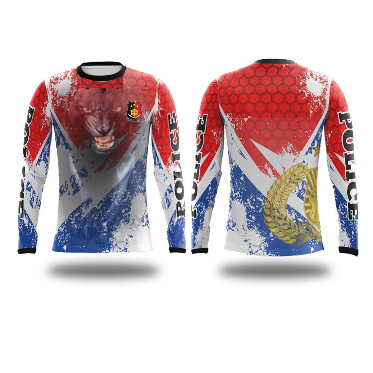 Kaos Baju Jersey jersy polisi police tni provost propam pm  Lengan Panjang GRATIS tambah nama