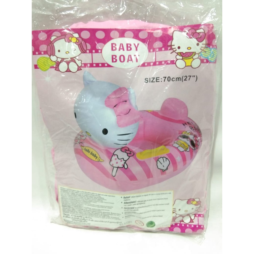 Ban Renang Pelampung Anak Hello Kitty - Boat Kitty - XY814