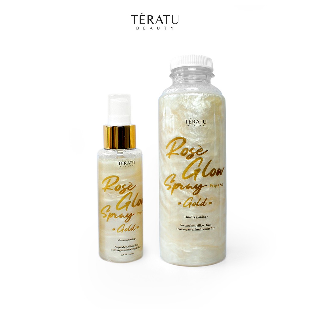

Teratu Beauty Rose Glow Spray - Gold & Refill Rose Glow Spray - Gold