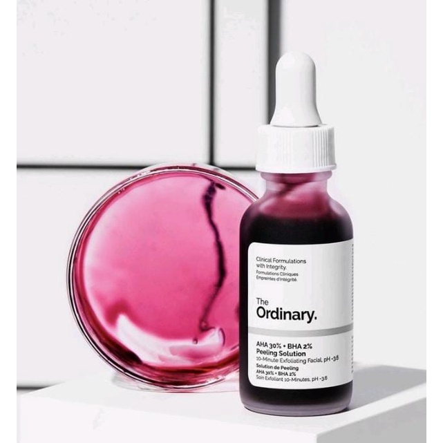 The Ordinary AHA 30%+BHA 2% Peeling Solution / Exfoliating faical pH-36 / Masker Wajah