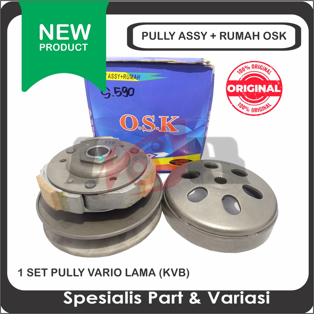 Murah Puli Assy Vario Carbu Puly Set Pulley Kampas Ganda Otomatis Kopling Mangkok CVT