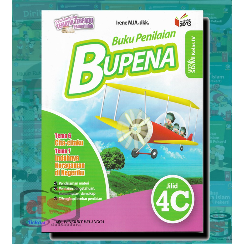  Buku  BUPENA 4C SD  MI Kelas 4 Tema 6 dan Tema 7 PENDAMPING 