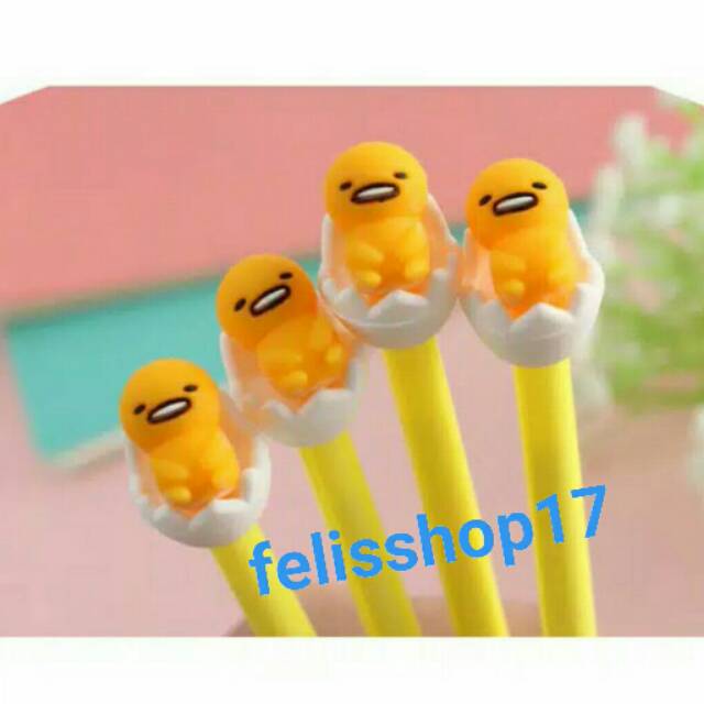 

Pulpen Gel Gudetama Egg Black pen