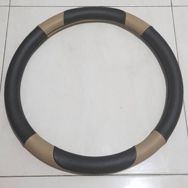 SARUNG STIR MOBIL KULIT SIZE M DIAMETER 38.5 ALL SIZE BISA SEMUA MOBIL COVER STIR MOBIL MILAN ELEGAN