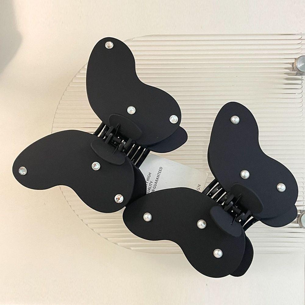 Agustina Wanita Cakar Rambut Hiasan Kepala Vintage Rambut Jepit Temperamen Besar Zirkon Hiu Klip