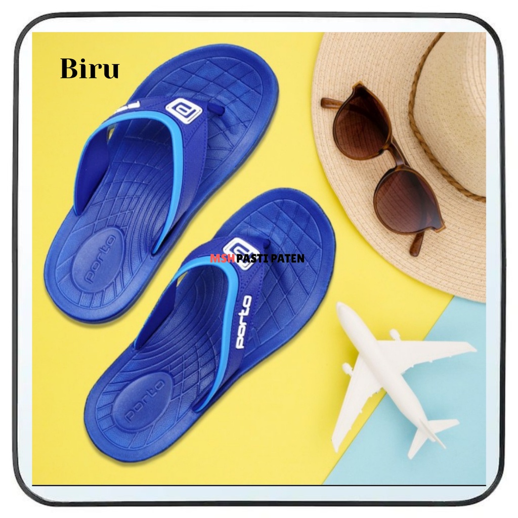 PORTO 1016 M SIZE 39-44 ORIGINAL Sandal jepit pria dewasa bahan karet tahan air