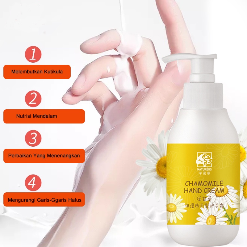 【100% ORI】 Krim Tangan Anti Penuaan Kering Dan Keriput Kasar Anti Keriput Krim Tangan Dan Kaki Krim Melembabkan Kulit Tangan Kaki Kering Kasar Dan Tumit Pecah Perawatan Tangan Pemutih Pelembab Whitening Hand Cream Moisturizing Lotion [HALAL&amp;BPOM]