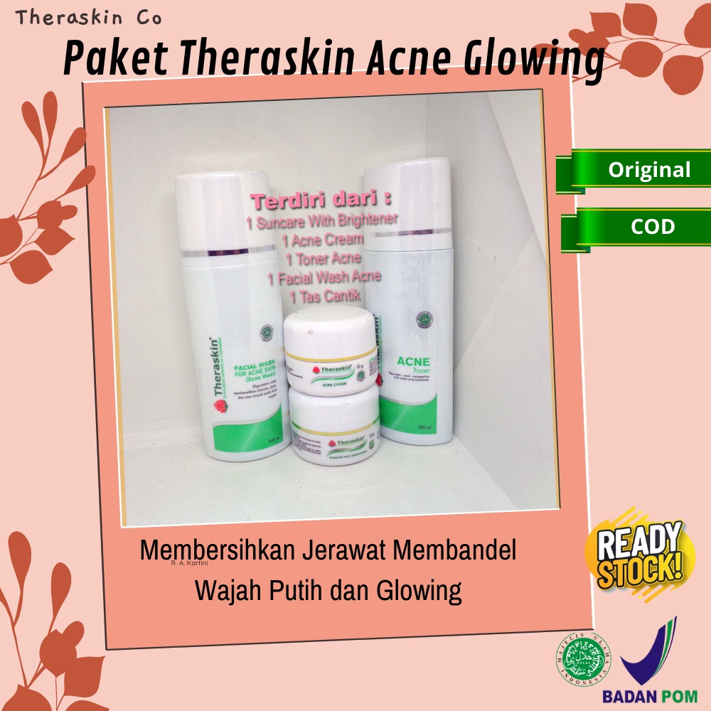 Theraskin Acne / Theraskin Paket Acne / Teraskin Paket Acne / Teraskin Acne / Cream Theraskin Paket 