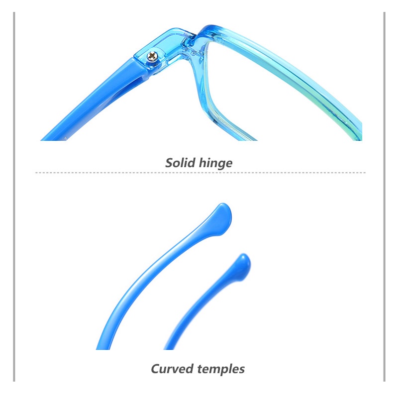 Tr90 Kacamata Anti Radiasi Frame Kotak Untuk Anak