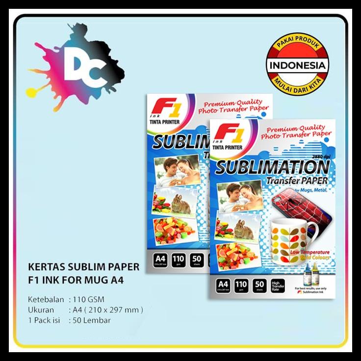 

PROMO KERTAS SUBLIM / SUBLIMATION PAPER FOR MUG UKURAN A4 ISI 50 LEMBAR PROMO