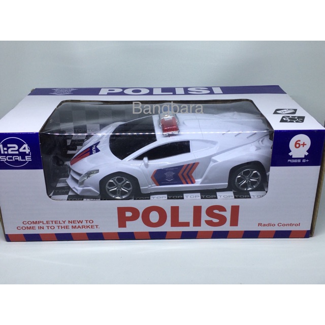 Mainan Mobil Remote Control Polisi Lamborghini RC Police Car