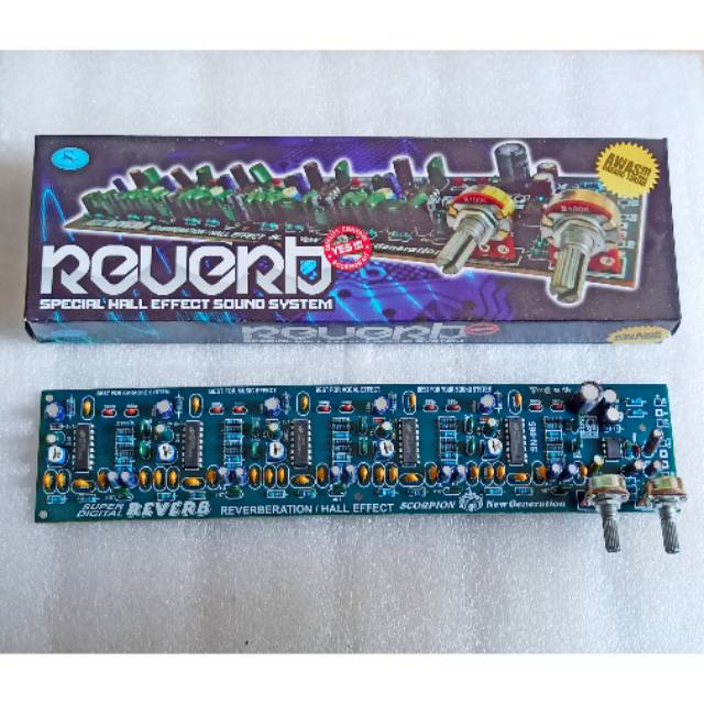 Kit Reverb 5 IC 2 Potensio Reverberation Or Hall Effect Scorpion SN065