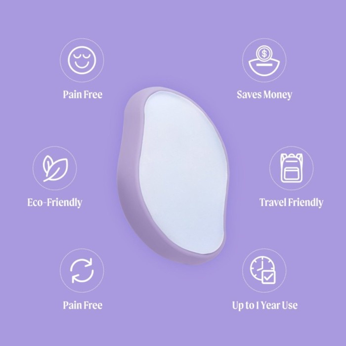 FMFIT glass epilator pencukur bulu tubuh nanoglass brush comb sisir hair