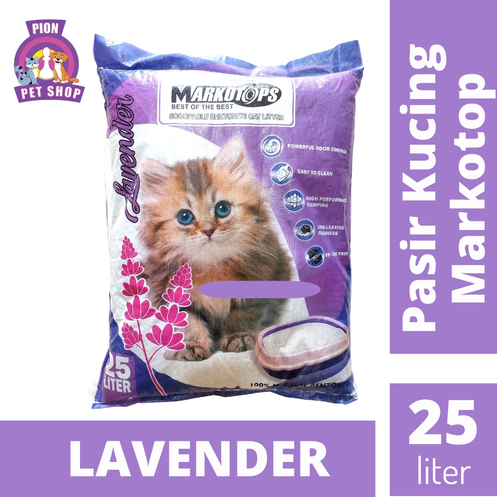 Markotops Cat Litter/pasir kucing 25 Liter