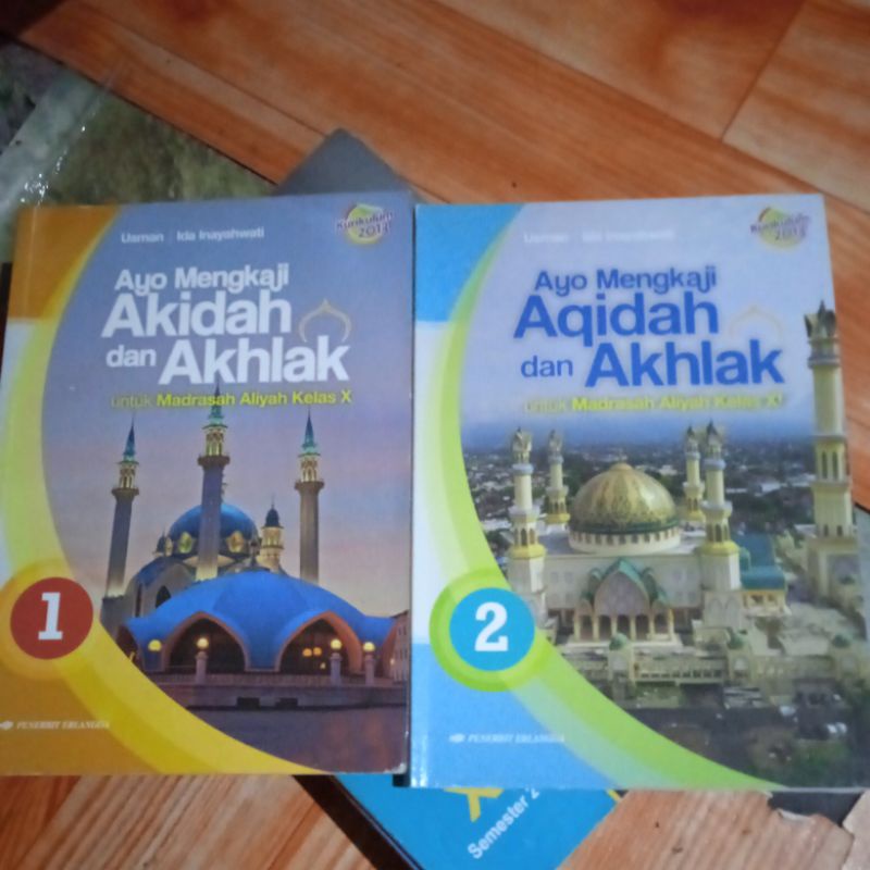 Buku Aqidah Akhlak MA kelas 10 & 11 Penerbit Erlangga