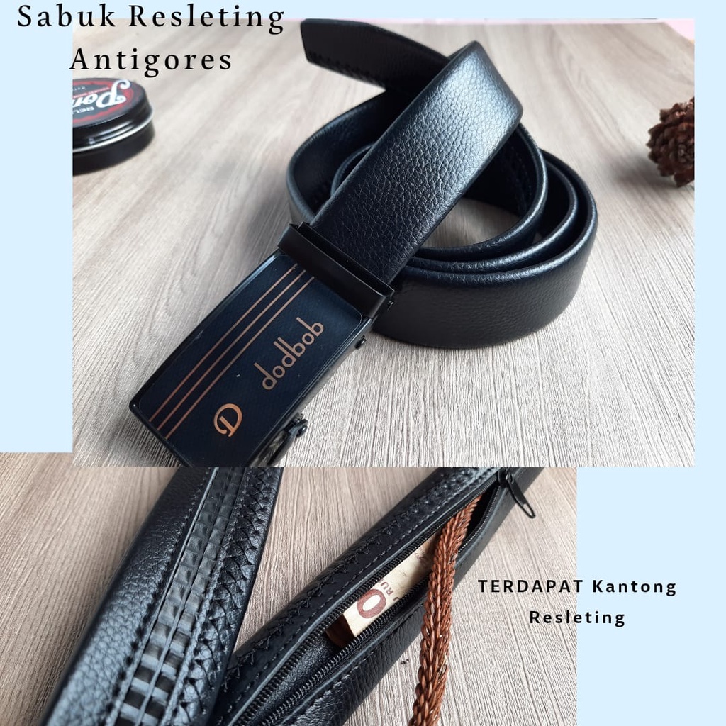 Ikat pinggang pria dewasa / Sabuk Jimat/Sabuk Pria antigores resleting