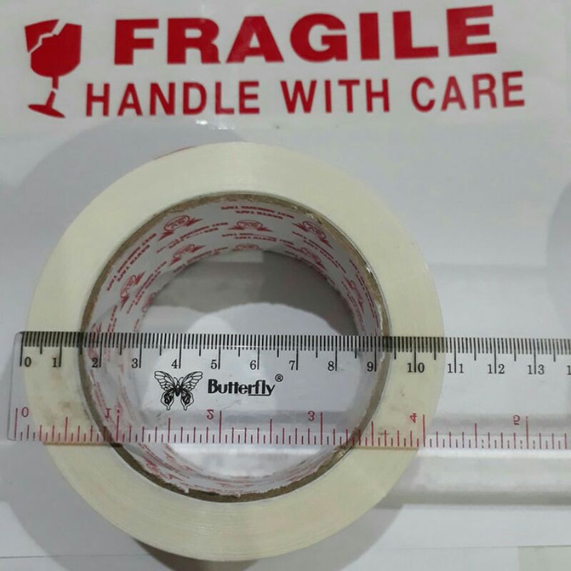 

DUS GOJEK GRAB Lakban Fragile Putih 48mmx100m Jangan Dibanting Murah Kuat