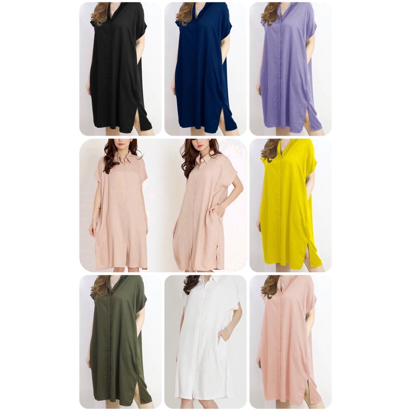[COD] + [GRATIS ONGKIR] DRESS MORA POLOS / Dress Wanita Jumbo / Dress Wanita Korea / Dress Wanita XL