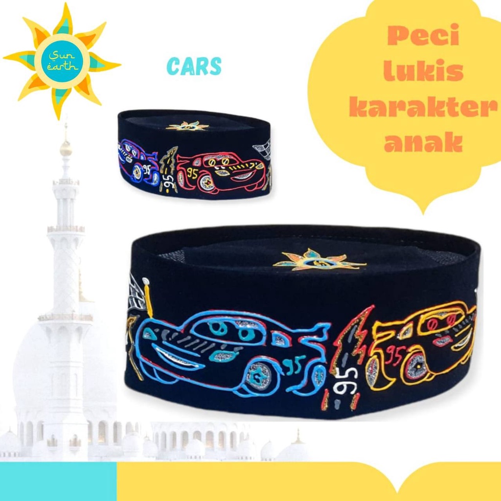 Peci Lukis Karakter By Sun Earth