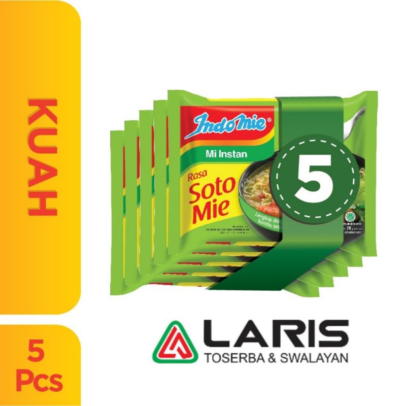 

5 Pcs - Indomie Kuah Soto Mie