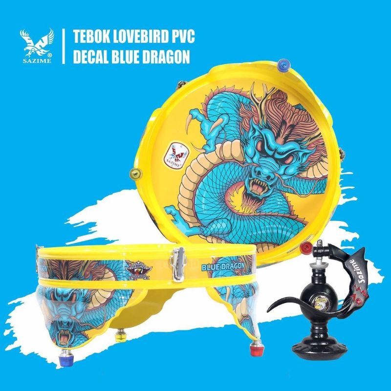 Tebok Lovebird Sazime PVC Blue Dragon