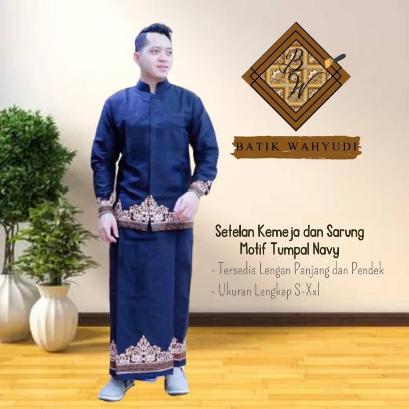 setelan kemeja sarung batik