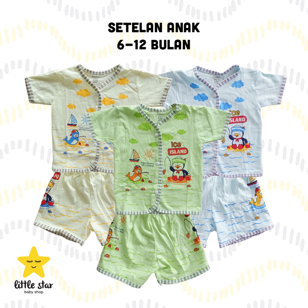 Kensuyo Baju Rumah Anak Bayi Cewek | Setelan Anak Bayi Cowok