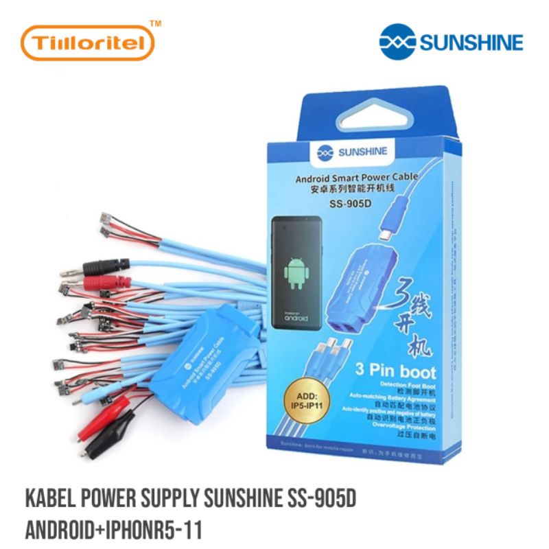 KABEL POWER SUPPLY SUNSHINE SS-905D ANDROID-IPHONE 5-11